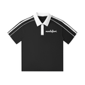 Collar Short-Sleeve Polo Shirt by Montefiori