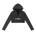 Montefiori Vintage Washed Raw Edge Hoodie